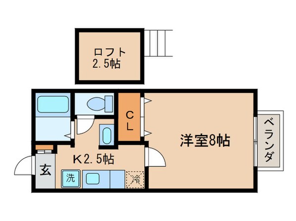 セジュ－ル鴨土の物件間取画像